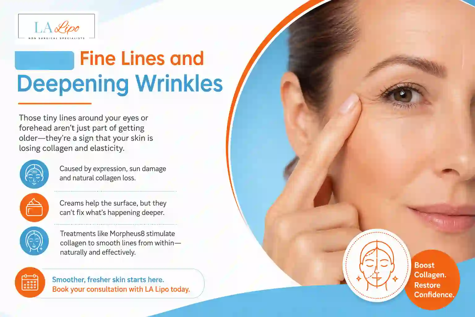 Sign #2: Fine Lines and Deepening Wrinkles Bury